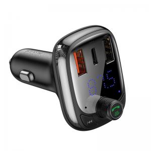 Baseus Car Charger T-Type Bluetooth Transmitter / Charger  (S-09)